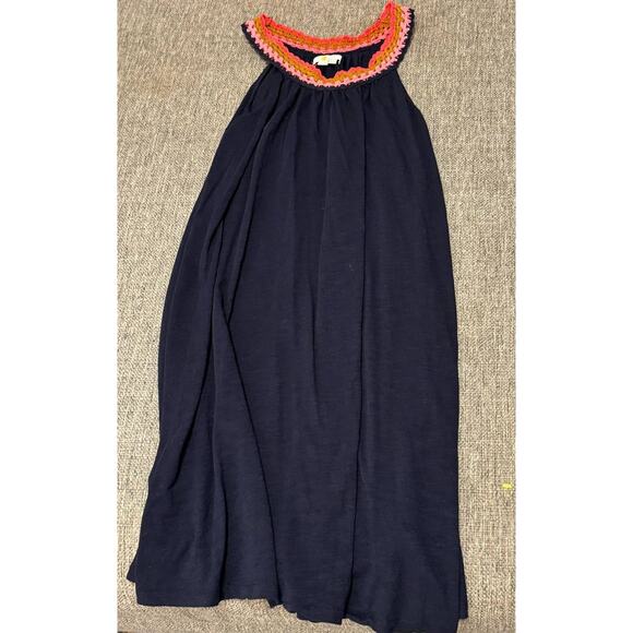 Mini Boden Navy Dress with Colorful Trim - Picture 7 of 7